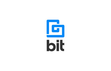 letter b logo design templates