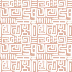 Beautiful seamless pattern with national African traditional ornament.