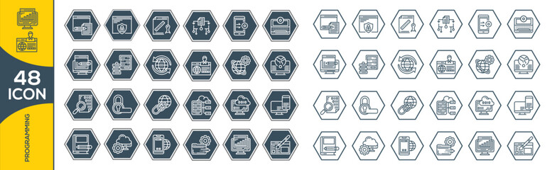 PORGRAMMING ICON SET DESIGN