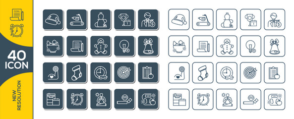 NEW RESOLUTION ICON SET DESIGN