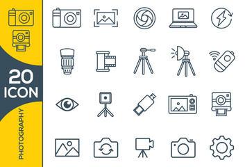 PHOTOGRAPHY ICON SET DESIGN