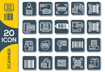 SCANINER ICON SET DESIGN