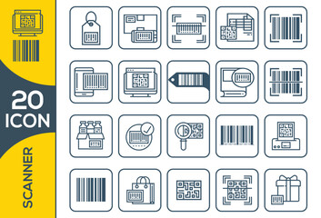 SCANINER ICON SET DESIGN