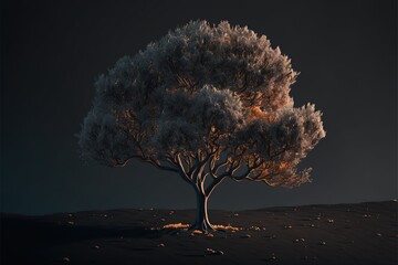 Digital illustration about a tree.