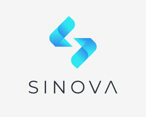 Letter S 3d Colorful Bright Vibrant Shadow Light Effect Future Modern Abstract Vector Logo Design