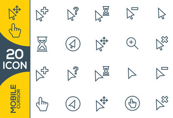 mobile icon set design