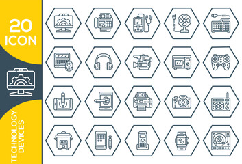 techinology icon set design