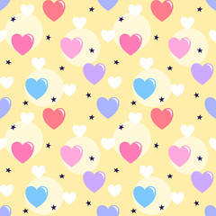 seamless pattern with hearts