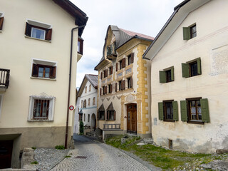 Beautiful historic houses in Sargans.