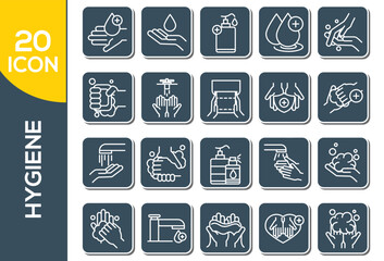 HYGIENE ICON SET DESIGN