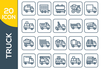 Communication and transportaion icon set .