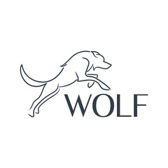logo about a wolf with a white background. Using the coreldraw x5 application with line techniques.