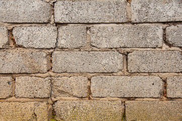 Close up of stone bricks with customizable space for text or ideas. Wallpaper concept and copy space.