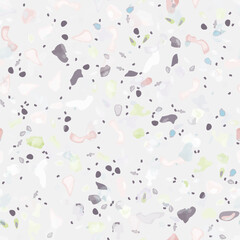 Terrazzo Texture Vector. Flooring Seamless Pattern