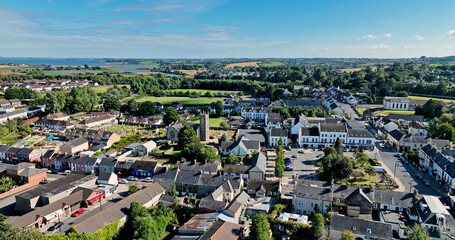 Aerial view of Comber Town Newtownards Co Down Northern Ireland