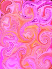 abstract minimal concept pink liquid water colour design circle wave pattern background illustration 