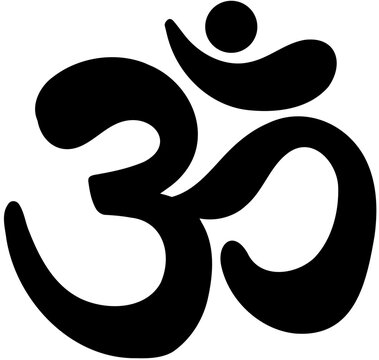 Hinduism Religion Symbol Flat vector isolated illustration