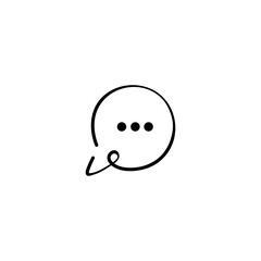 Chat Line Style Icon Design