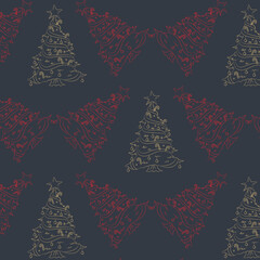 Christmas texture, New Year's decor. Gift wrapping design elements.