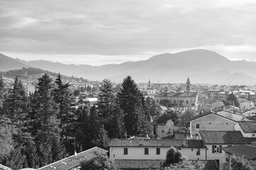 The city of Bergamo in Italy