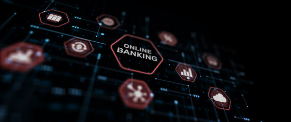 Fototapeta na wymiar Banking Payment Online Internet Technology concept 2023