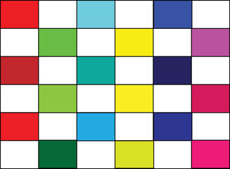 vector rainbow colored square mosaic