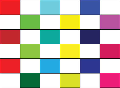 vector rainbow colored square mosaic