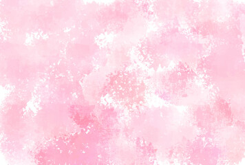 春　和紙　水彩　背景