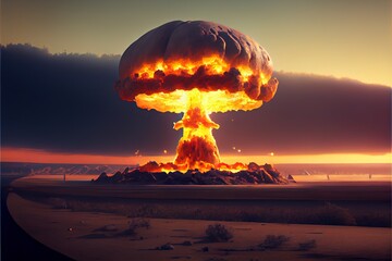 Obraz premium nuclear bomb