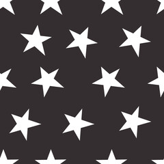 seamless pattern with cartoon stars. Colorful vector flat style for kids. Space. hand drawing. baby design for fabric, print, wrapper, textile