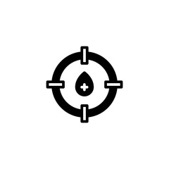 Fototapeta premium Blood Donor Target Icon