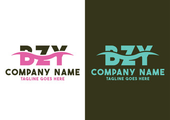 Letter BZY logo design template, BZY logo