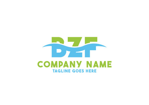 Letter BZF logo design template, BZF logo