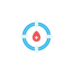 Blood Donor Target Icon