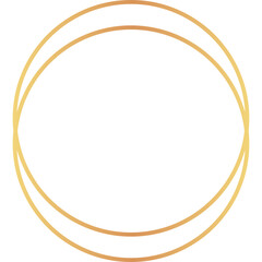 Gold Line Circle Frame (3)
