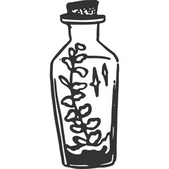 Plants and Flowers Vintage Illustration Vector