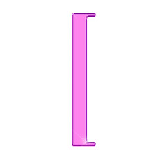Pink Chrome Letter [