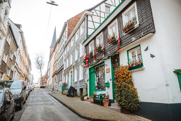 Fototapeta premium Christmas decoration in Wuppertal, Germany