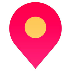 Map location point illustration pin