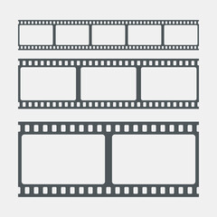 Video tape photo film strip frame quality vector illustration cut