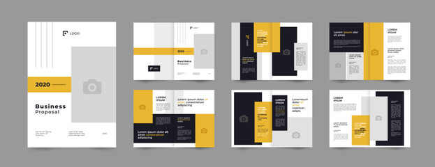 business proposal portfolio brochure design template 