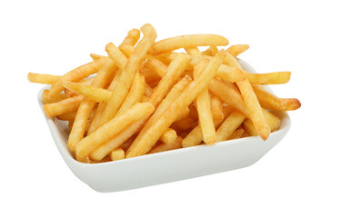 potatoes fries in white plate