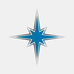 Fototapeta premium Star north quality vector illustration cut