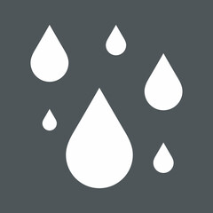 Water drops droplet raindrops oil blood icon illustration cut