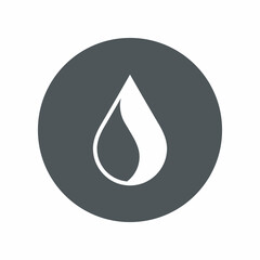 Water drop droplet raindrop icon illustration cut
