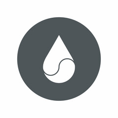 Water drop droplet raindrop icon illustration cut