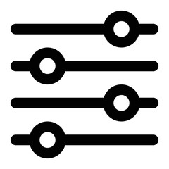equalizer and sliders icon