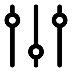 equalizer and sliders icon