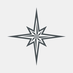 Star north quality vector illustration cut