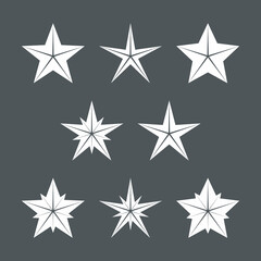 Star Classic rating icon web quality vector illustration cut